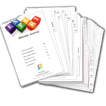 Personnaliser et commander Dossier annuel de synthse et comptable (29 intercalaires) avec votre logo