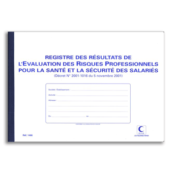Personnaliser et commander Registre rsultats de l'valuation des risques professionnels - ELVE