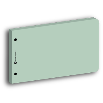 Intercalaire rectangle vert