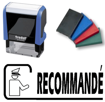 Personnaliser et commander Tampon Trodat - 4912 - "RECOMMAND"