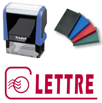 Personnaliser et commander Tampon Trodat - 4912 - "LETTRE"