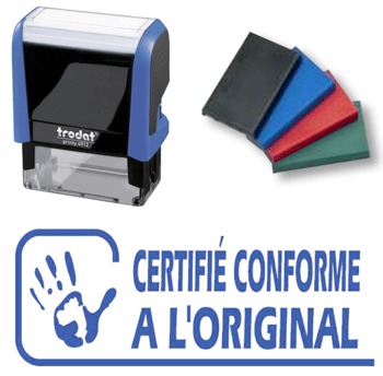 Personnaliser et commander Tampon Trodat - 4912 - "CERTIFI CONFORME  L'ORIGINAL"