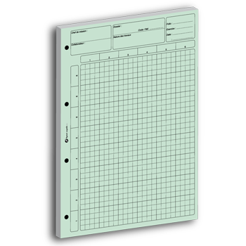 Bloc de notes de contrle interne vert