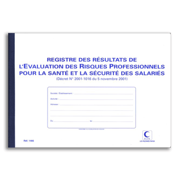 Registre rsultats de l'valuation des risques professionnels - ELVE